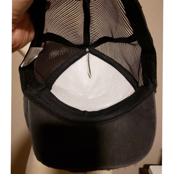 Kamala Harris Hat Black Frayed 47 Campaign Trucker Cap Red White Blue Mesh New - Picture 7 of 8